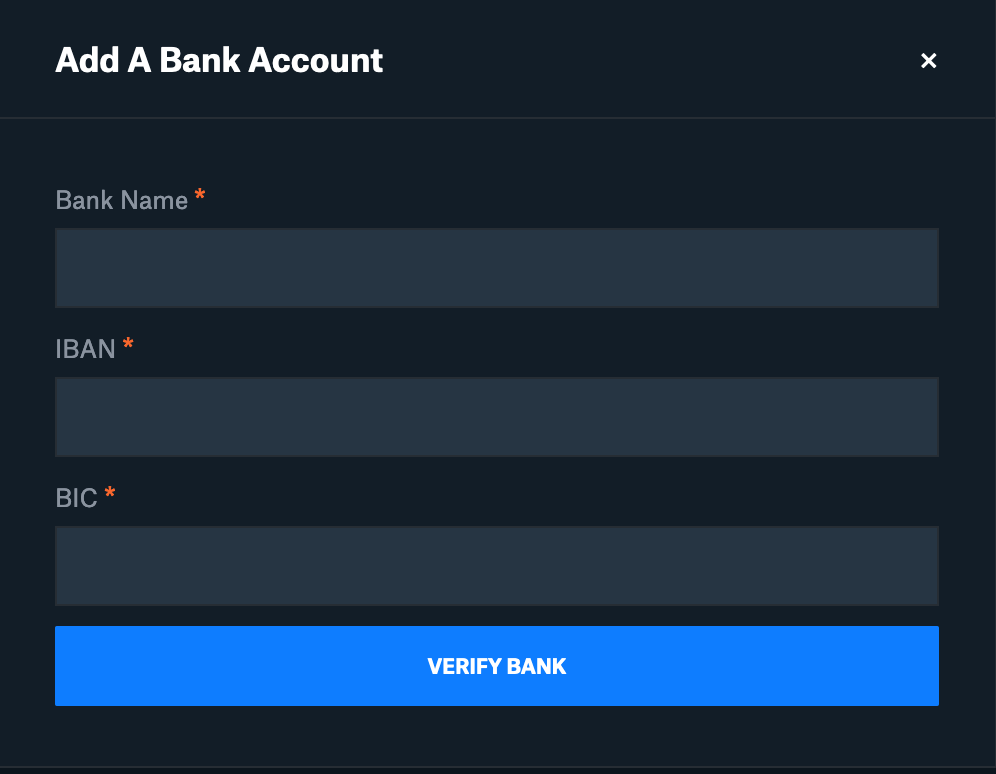 coinbase bank account details