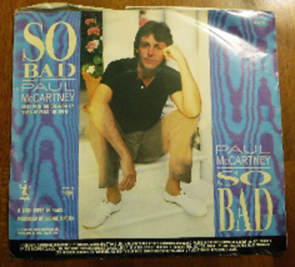 Paul McCartney So Bad Picture Sleeve