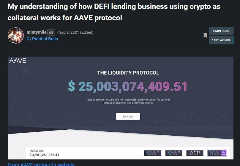 defi, blockchain, crypto, aave
