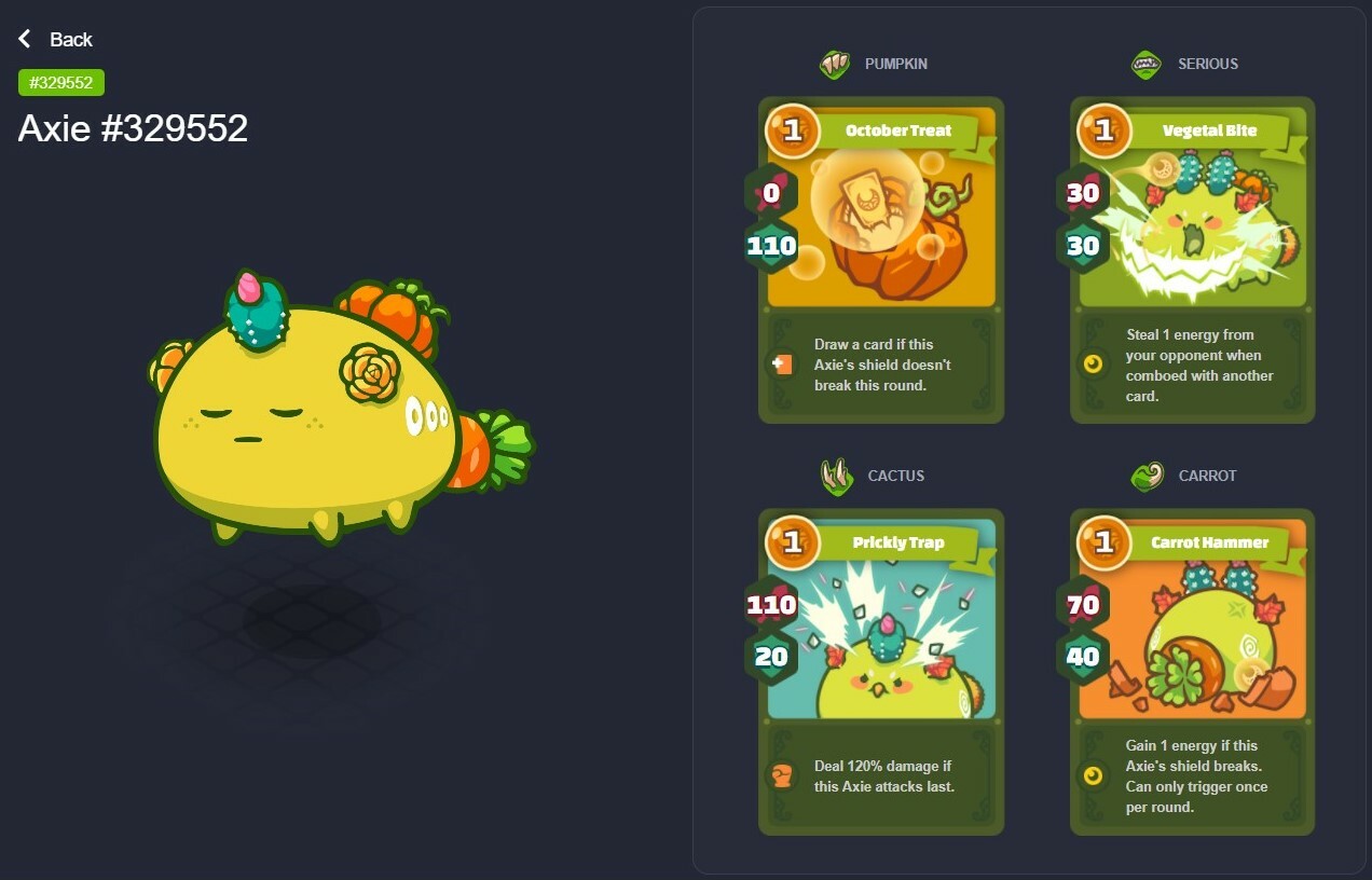 Exemple of good Plant Axie