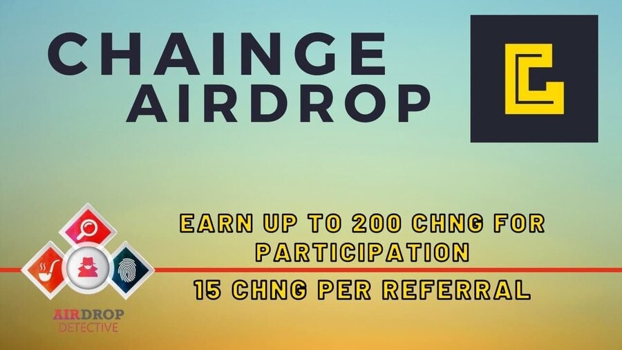 CHAINGE Finance Crypto Airdrop QR Code Banner Ad