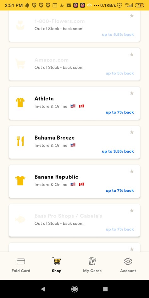 Large Variety Of Retailers