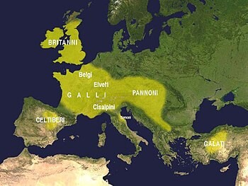 Map of Celtic tribes