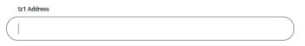 Tezos Foundation Faucet's Address Entry