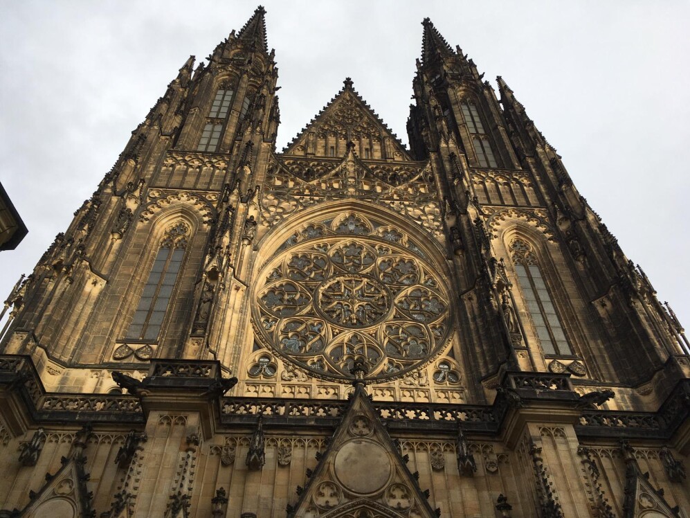 The cathedral within the castle walls