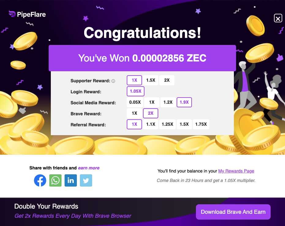 Pipeflare Zcash Claim