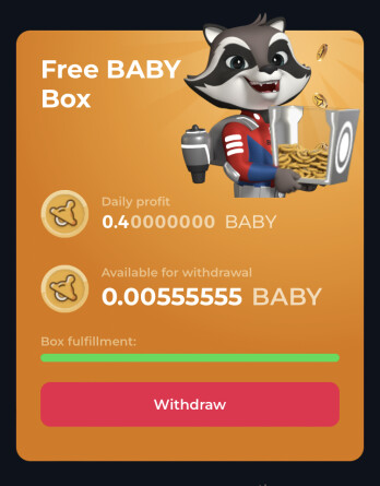 Free BABY box on BetFury