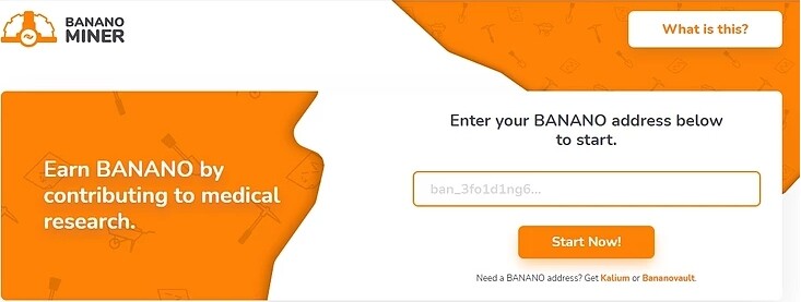 banano miner captura de tela