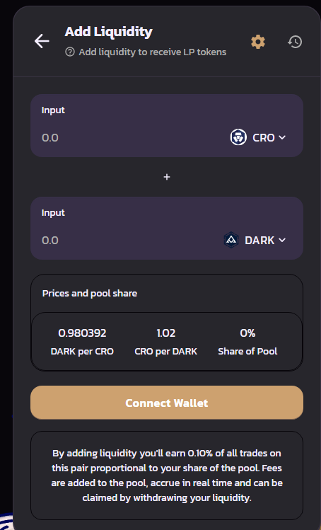 Add liquidity