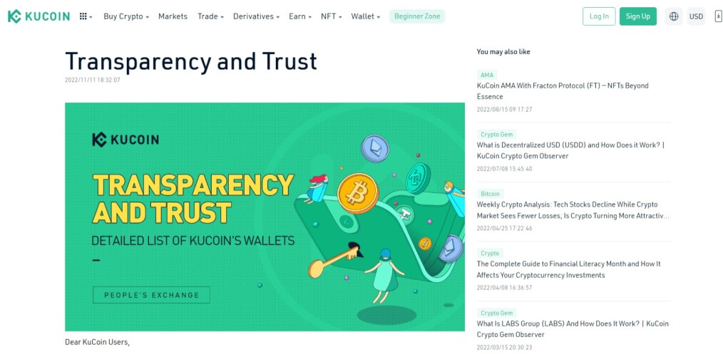 Kucoin Proof-Of-Reserve Report