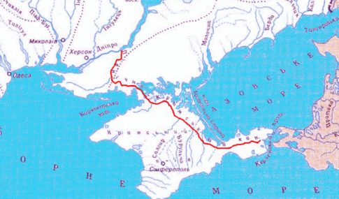North Crimean Canal on map