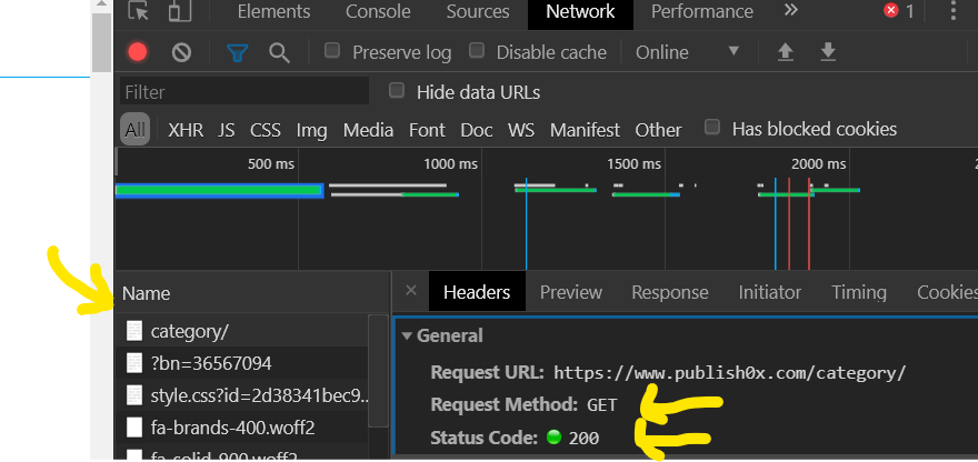 The html from category page of publishox