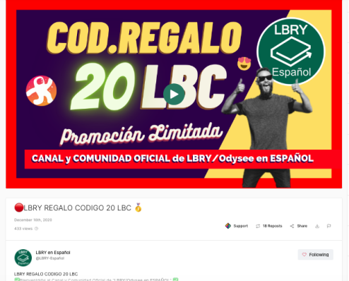 LBRY Español promoción