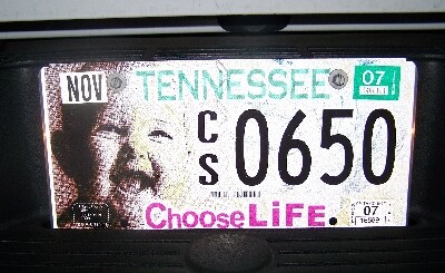 license plate pro-life