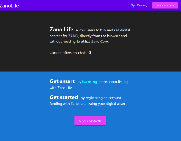 Zanolife: Sample Landing Page