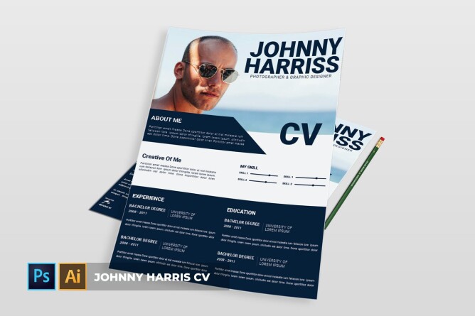 Johnnu Harriss | CV &amp; Resume by Vunira