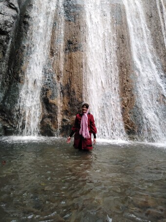 Nilrood waterfall in Jokandan, Talesh county of Iran