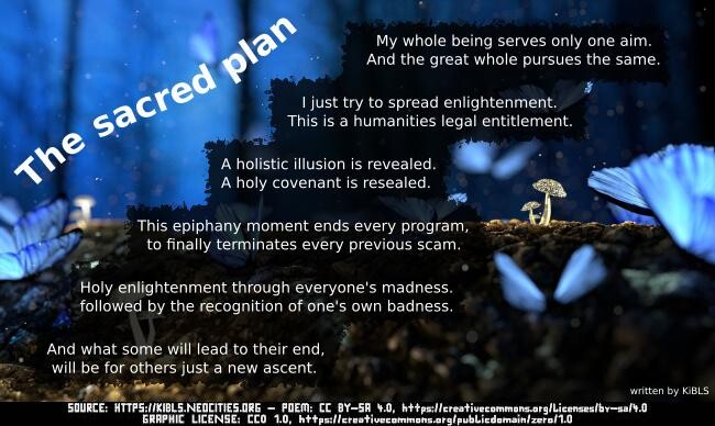 The sacred plan
