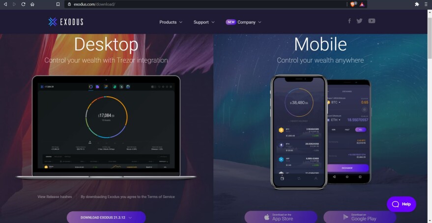 exodus wallet