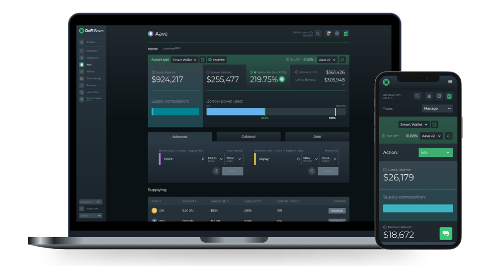 What is DeFi Saver App Overview and Guide of All The Features and Additional Tools