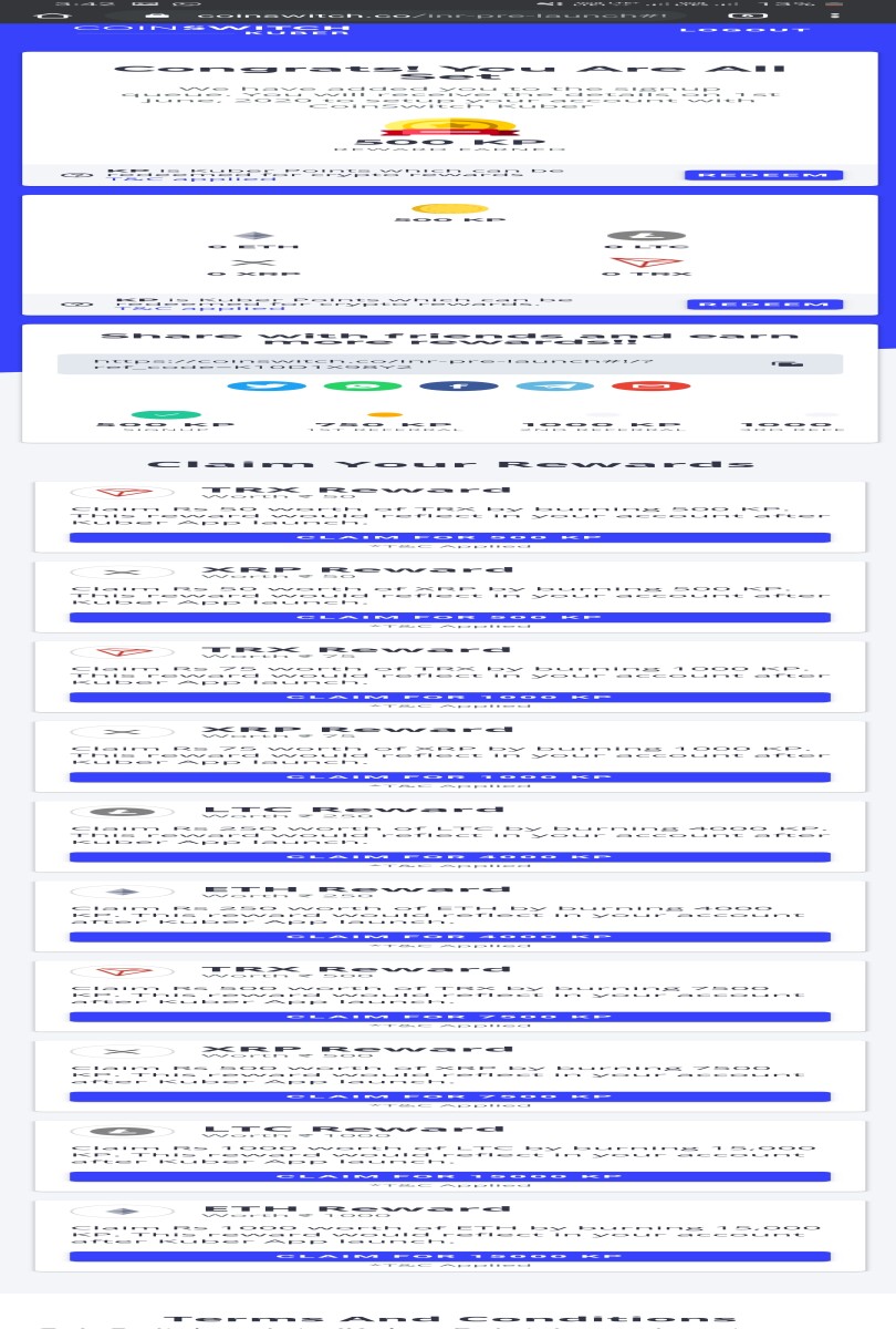 COINSWITCH KUBER