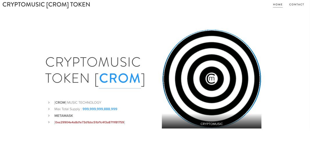 CRYPTOMUSIC NFT TOKEN