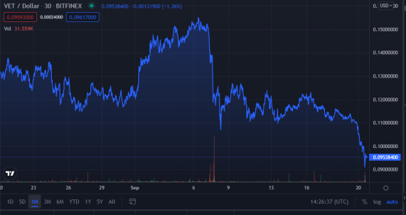VET monthly chart