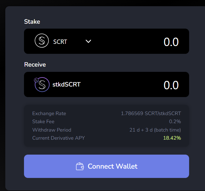 scrt crypto defi