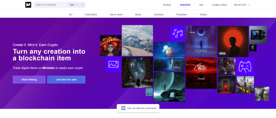 Mintable V2 Landing Page
