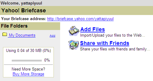 Recordando a Yahoo maletín