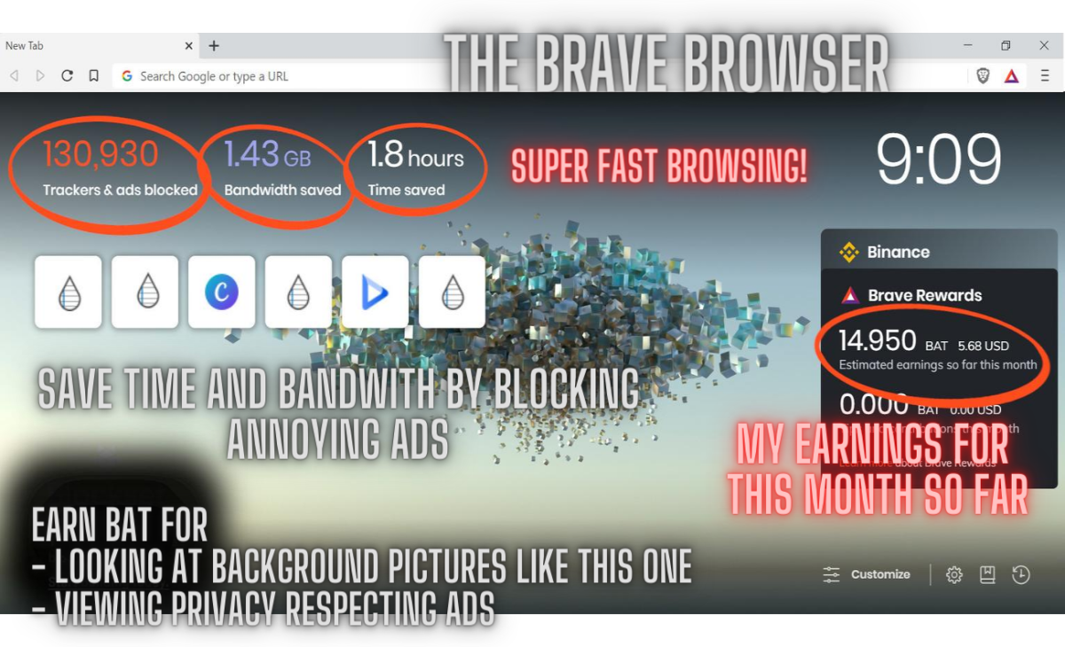 Save Time And Bandwith With The Brave Browser.