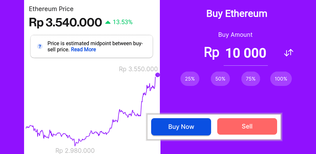 image of Pintu's swap trading UX