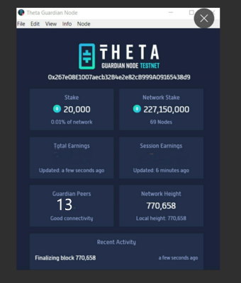 Theta GUardian NODE peers fixed