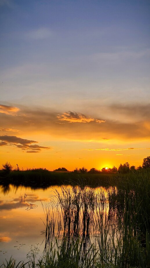Sunset on the lake