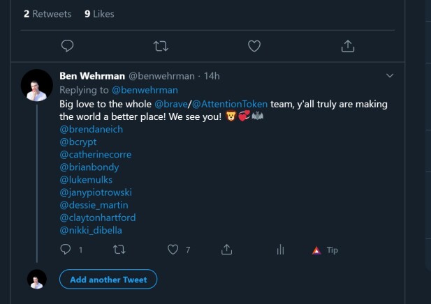 brave team twitter