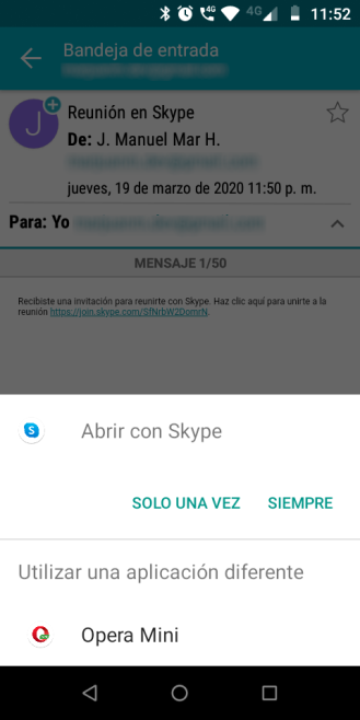 Clic en enlace para unirse a la conferencia