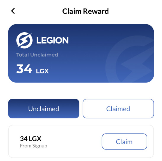 LGX reward