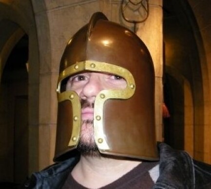Photo of me in a medieval helmet