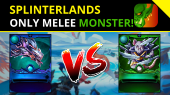 SPLINTERLANDS: You can ONLY use Melee! Water Vs Earth ⚔️⚔️ [ENG/PT-BR]