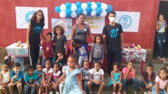 Flux Army Foundation's Team Casanay putting on a community event- Operation Apple