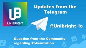 Unibright - 25th of September 2019 - Question from the Community regarding Tokenization
