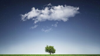 A cloudless world