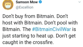 A large batch of bitcoin miners was stolen from a Bitmain farm in China