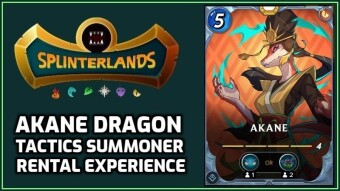 Splinterlands | Akane Tactics Rental Experience Guide!