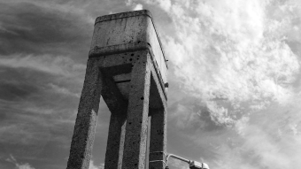 Towers pointing to the sky - Black and White photography
