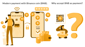 Modern payment with Binance coin (BNB). Why accept BNB as payment?
