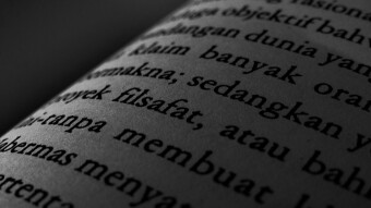 Letters in a book