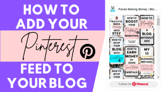 How To Add Your Pinterest Feed In Your Blog | Pinterest Widget Builder