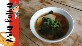 Miso Soup with Wakame and Yuba
