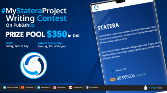 #MyStateraProject Writing Contest and Giveaway: (a minimum of) $350 in DAI Prize Pool!